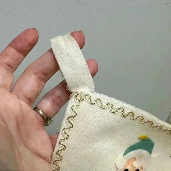 Vintage 1950's Elves Christmas Stocking - Picture 3 of 4